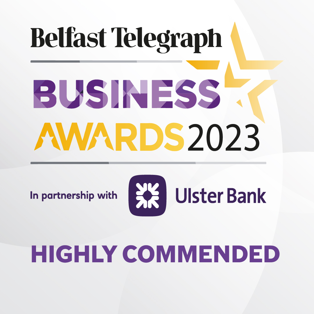 HIGHLY COMMENDED AWARD FOR KME AT 2023 BELFAST TELEGRAPH BUSINESS AWARDS
